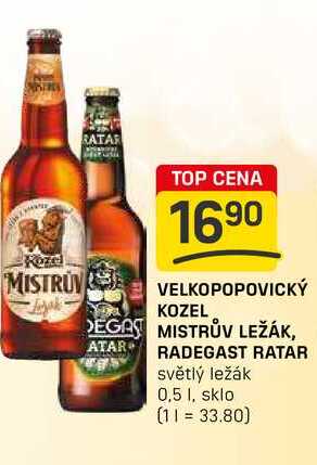 RADEGAST RATAR světlý ležák 0,5l