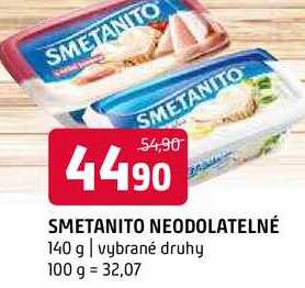 Smetanito neodolatelné 140g vybrané druhy