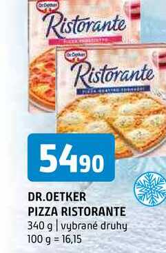 Dr. Oetker Pizza Ristorante, vybrané druhy 340g