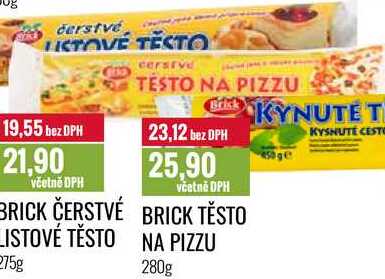 BRICK TĚSTO NA PIZZU 280g