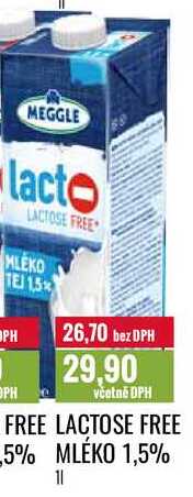 LACTOSE FREE MLÉKO 1,5% 1l