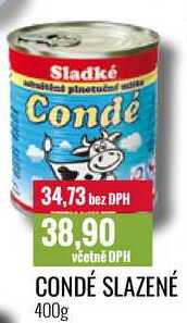 CONDÉ SLAZENÉ 400g  v akci