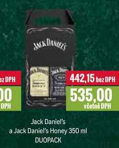 Jack Daniel's a Jack Daniel's Honey 350 ml DUOPACK 