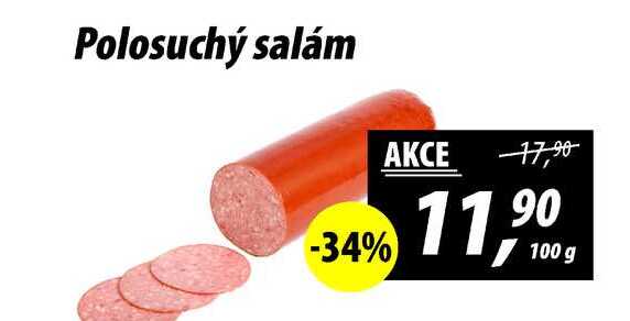 Polosuchý salám, 100 g 