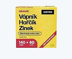 Walmark Vápník Hořčík Zinek OSTEO 140 + 40 tablet NAVÍC