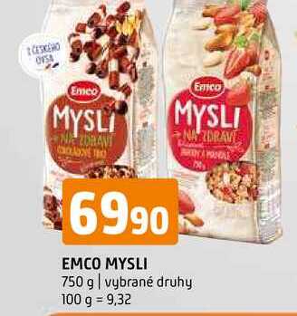 Emco mysli 750 g vybrané druhy