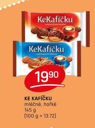 KE KAFÍČKU mléčné, hořké 145 g