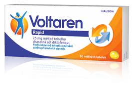 Voltaren Rapid 25 mg 20 měkkých tob