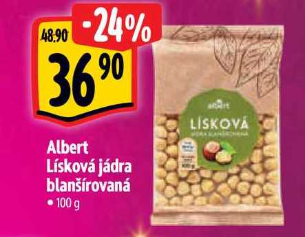   Albert Lísková jádra blanšírovaná 100 g 