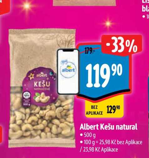   Albert Kešu natural 500 g 