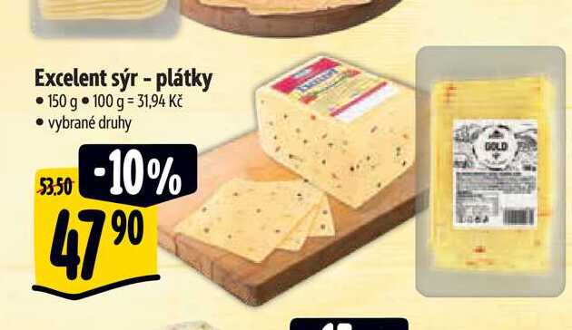 Excelent sýr - plátky 150 g  