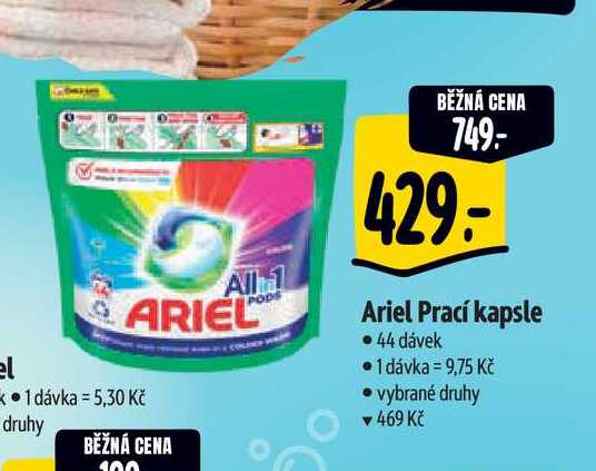   Ariel Prací kapsle • 44 dávek 