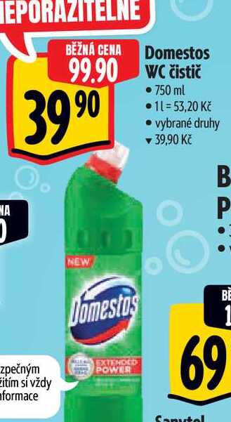  Domestos WC čistič • 750 ml  