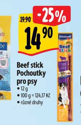   Beef stick Pochoutky pro psy •12 g 