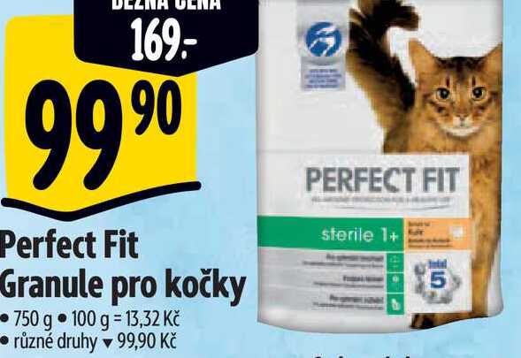 Perfect Fit Granule pro kočky 750 g 