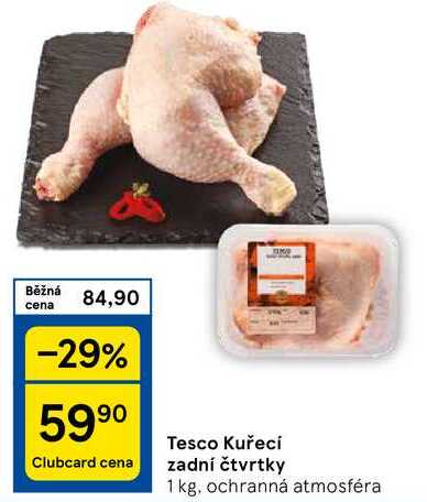 Tesco Kuřecí zadní čtvrtky, 1 kg