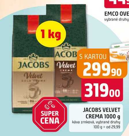 JACOBS VELVET CREMA 1000 g 