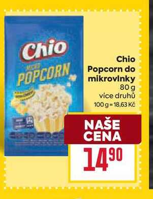 Chio Popcorn do mikrovlnky 80 g 