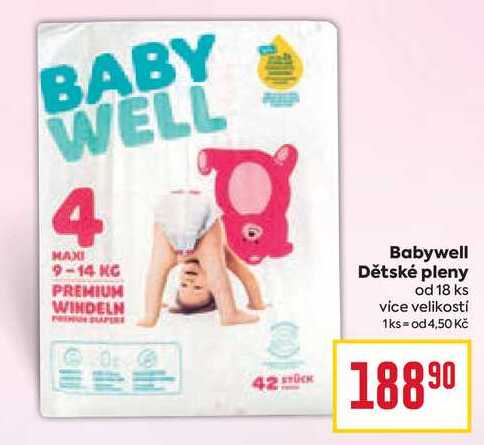 Babywell Dětské pleny od 18 ks 