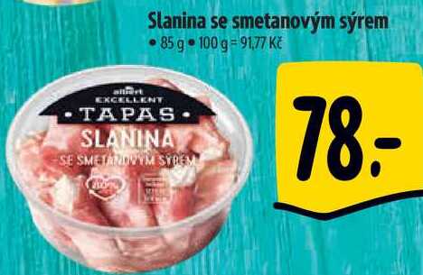 Slanina se smetanovým sýrem, 85 g