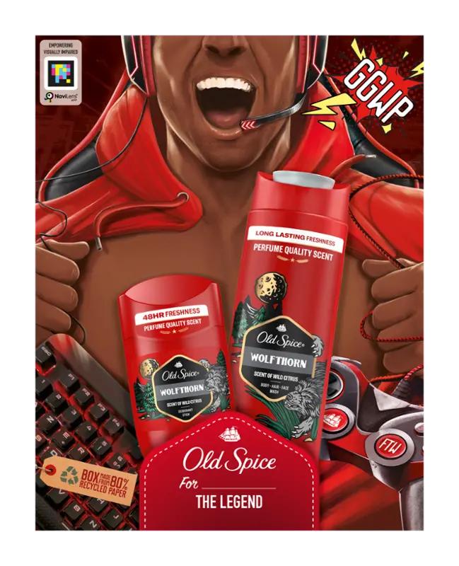 Old Spice Dárková sada Old Spice Wolfthorn Gamer, 1 ks