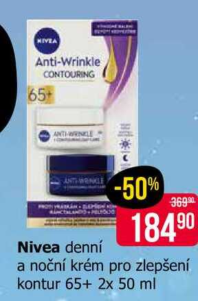 Nivea denní a noční krém pro zlepšení kontur 65+ 2x 50 ml 