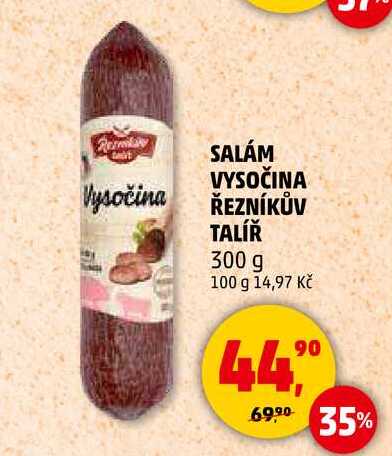 SALÁM VYSOČINA ŘEZNÍKŮV TALÍŘ, 300 g