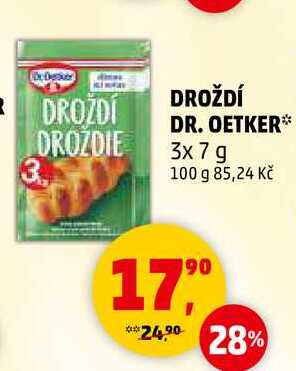 DR. OETKER DROŽDÍ, 3x 7 g 