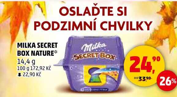 MILKA SECRET BOX NATURE, 14,4 g 