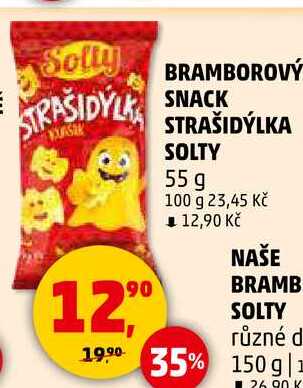 BRAMBOROVÝ SNACK STRAŠIDÝLKA SOLTY, 55 g