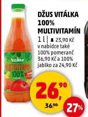 DŽUS VITÁLKA 100% MULTIVITAMÍN, 1 l 