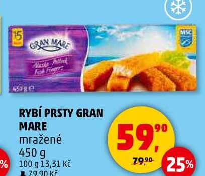 RYBÍ PRSTY GRAN MARE mražené, 450 g 