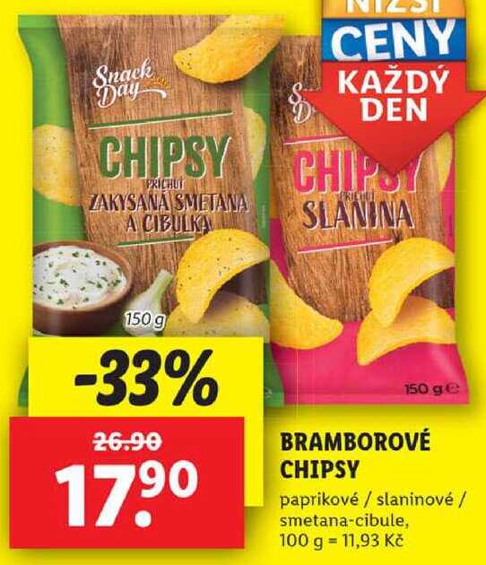 BRAMBOROVÉ CHIPSY, 150 g