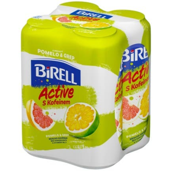 Birell Active Pomelo a Grep s kofeinem 4x0,5l