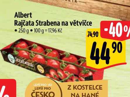 Albert Rajčata Strabena na větvičce 250 g  