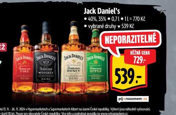   Jack Daniel's •40%, 35% 0,71 