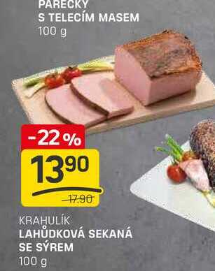 LAHŮDKOVÁ SEKANÁ SE SYREM 100 g 