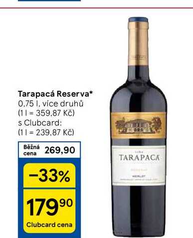 Tarapacá Reserva, 0.75 l