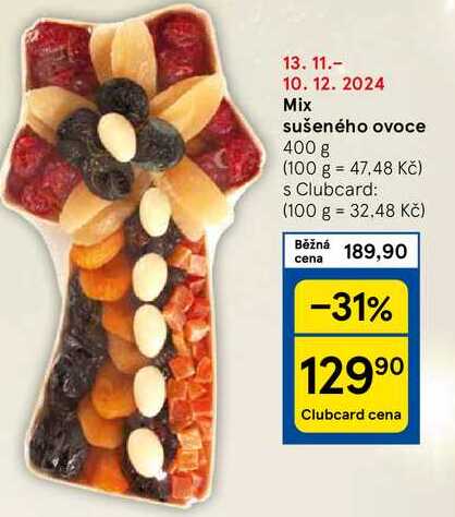 Mix sušeného ovoce, 400 g 