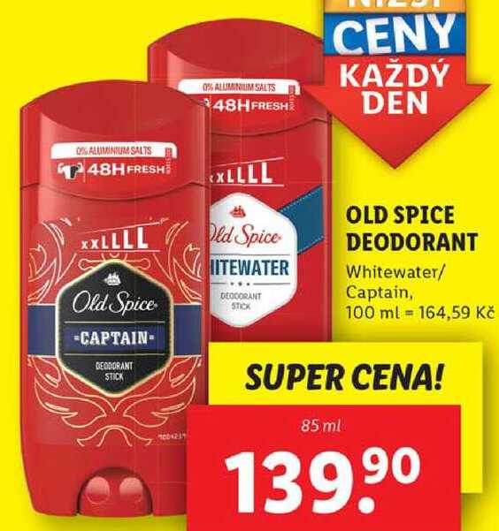 OLD SPICE DEODORANT, 85 ml