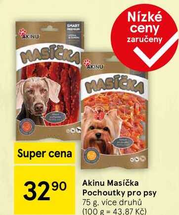 Akinu Masíčka Pochoutky pro psy, 75 g