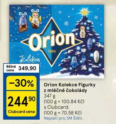 Orion Kolekce Figurky z mléčné čokolády, 347 g 