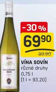 VÍNA SOVÍN různé druhy 0,75l