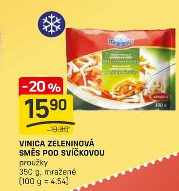 VINICA ZELENINOVÁ SMĚS POD SVÍČKOVOU proužky 350 g, mražené 