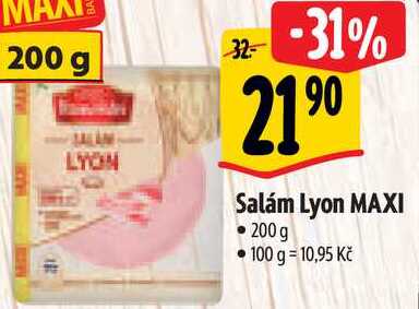 Salám Lyon MAXI, 200 g