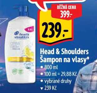 Head & Shoulders Šampon na vlasy, 800 ml 