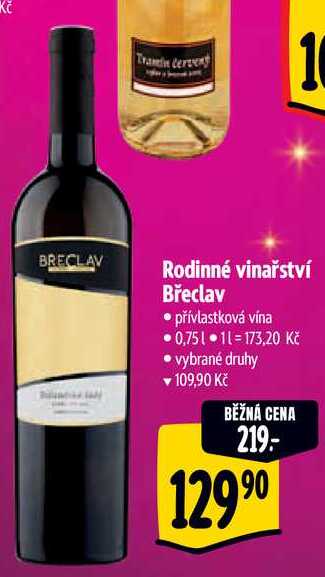  Rodinné vinařství Břeclav 0,75 l