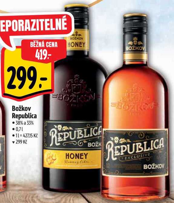 Božkov Republica, 0,7 l