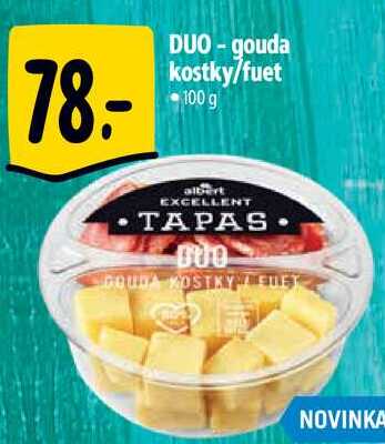 DUO-gouda kostky/fuet, 100 g