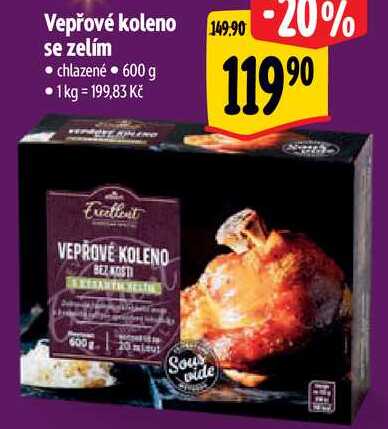 Vepřové koleno se zelím, 600 g